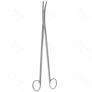 Metzenbaum dissecting scissors 18" curved blades blunt tips ring handle – surgivalley (002210579)
