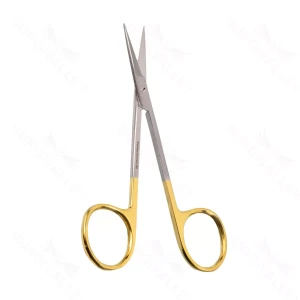 Tijeras de Iris de 4 1/2" con Golden Grip, hojas rectas – surgivalley (002211864)