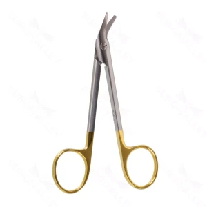 Tijeras cortaalambres de 4 3/4" con hoja Golden Grip angulada y dentada, hojas con muescas – surgivalley (002211862)