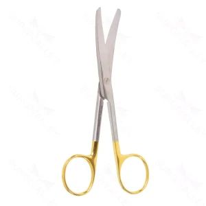Tijeras de cirugía de 5 1/2" B/B curvas con Golden Grip – surgivalley (002211858)