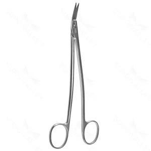 6 5/8" Dean Tonsil Scissors angled serrated blades – surgivalley (002210952)