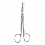 5″ Foman Nasal Scissors saber back blds cvd