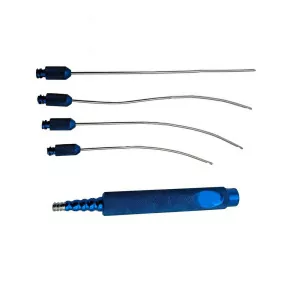 Set Of 5 Luer Lock Infiltration Cannula 4 Cannulas With Reusable Handle