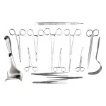 Or Grade Cesarean Section Surgical Instruments Set Of 25 Pieces