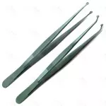 Suture Tweezers Corn Curved 160mm Implant Instruments