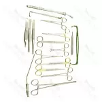 58 pcs Minor Surgery Set General Surgery Instruments Kit Stainless Steel with Case