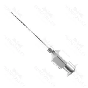 Irrigating Cannula Straight Blunt Tip Surgical Instrument