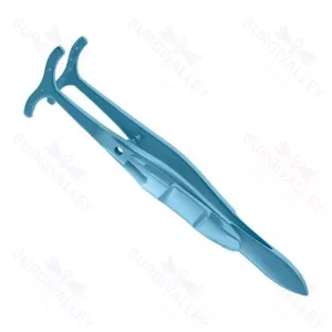 Putterman Type Lid Clamp Serrated Jaws Forceps
