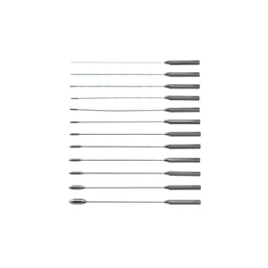 DeBakey vascular dilator set 7 1/2" includes 12 sizes - 0.5mm, 1.0mm, 1.5mm, 2.0mm, 2.5mm, 3.0mm, 3.5mm, 4.0mm, 4.5mm, 5.0mm, 7.0mm and 9.0mm – surgivalley (027050096)