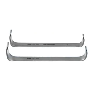 Farabeuf retractor 4 1/2" double-ended delicate 25.0mm x 10.0mm and 32.0mm x 13.0mm blades flat handle set of two – surgivalley (005212774)