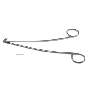 Favaloro coronary artery scissors 6 3/4" curved shanks angled 55º blades sharp tips ring handle – surgivalley (002050055)