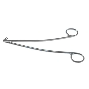 Favaloro coronary artery scissors 6 3/4" curved shanks delicate angled 130º blades sharp tips ring handle – surgivalley (002050050)