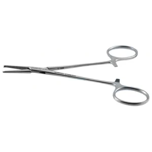 Halstead hämostatische Moskitoklemme 5" gerade 1x2 Zähne geriffelte Backen Ringgriff – surgivalley (004210612)
