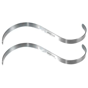 Hasson ''S'' retractor 7 1/4" 10.0mm and 13.0mm wide blades flat handle set of 2 – surgivalley (090210854)