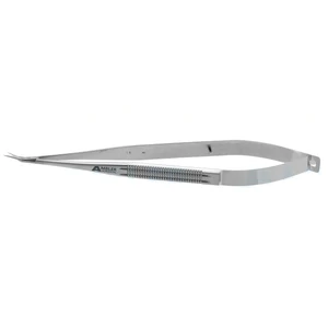 Jacobson microsurgical dissecting scissors 7" angled 25º blades sharp tips flat handle – surgivalley (002050082)