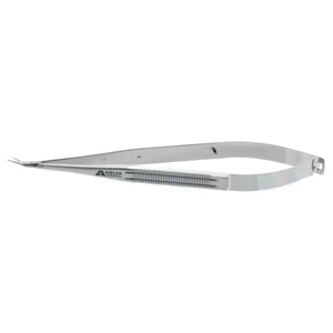 Jacobson microsurgical dissecting scissors 7" angled 45º blades sharp tips flat handle – surgivalley (002050079)