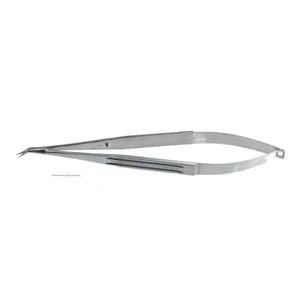Jacobson microsurgical scissors 6 1/4" nano blades angled 25º sharp tips flat handle – surgivalley (002050046)