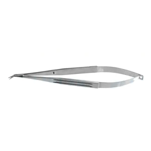 Jacobson microsurgical scissors 6 1/4" nano blades angled 45º sharp tips flat handle – surgivalley (002050047)