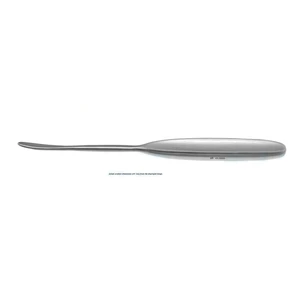 Langenbeck periosteal elevator 7 3/4" curved blunt 10.0mm wide blade flat handle – surgivalley (002211711)