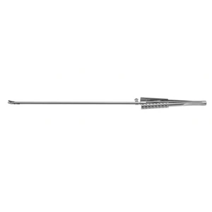 Minimally invasive heart needle holder 14" working length 235.0mm 5.0mm diameter shaft curved serrated TC jaws round squeeze handle – surgivalley (003050169)
