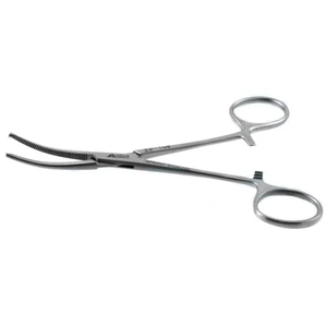 Rochester-Ochsner-hämostatische Arterienklemme 5 1/2" empfindlich, gebogen, 1x2 Zähne, gezahnte Branchen, Ringgriff – surgivalley (001212875)