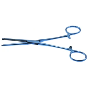Rochester-Ochsner hämostatische Arterienklemme 6 1/4" gerade, 1x2 Zähne, gezahnte Backen, Ringgriff, Titan – surgivalley (001212223)