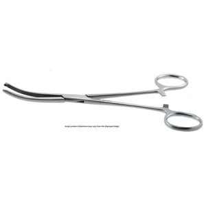 Rochester-Ochsner hämostatische Arterienpinzette 8" gebogen 1x2 Zähne gezahnte Backen Ringgriff – surgivalley (001212852)