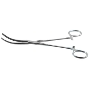 Rochester-Pean hämostatische Arterienklemme 8" gebogen, gezahntes Maul, Ringgriff – surgivalley (004210594)