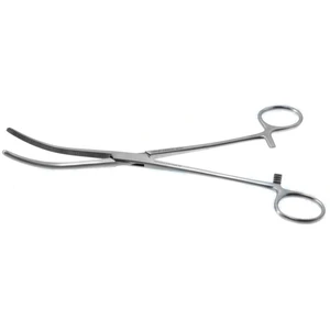 Rochester-Pean hämostatische Arterienklemme 9" gebogen, gezahntes Maul, Ringgriff – surgivalley (004210593)