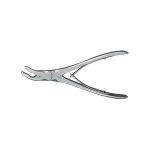 Ruskin rongeur 7" double-action angled jaws 6.0mm bite, spring handle – surgivalley (011211374)