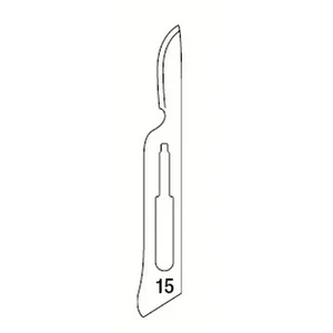 Dental Scalpel Blades N.15 100-Piece Pack – surgivalley (006010057)