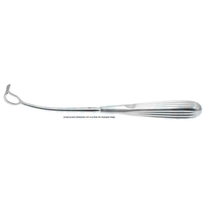 Barnhill adenoid curette 8 1/2" reverse curved size #0 13.0mm x 14.0mm tip 10.0mm cutting edge, brun handle – surgivalley (008030113)