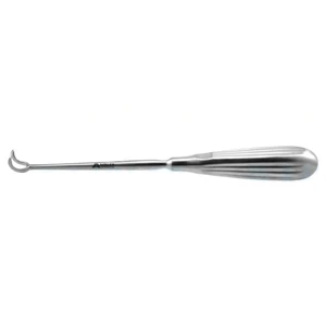 Barnhill adenoid curette 8 3/4" curved size #0 13.0mm x 14.0mm tip 10.0mm cutting edge, brun handle – surgivalley (008030112)