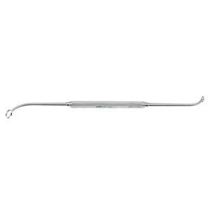 Faulkner antrum curette 9" double-ended, malleable 5.0mm and 8.0mm rings, cutting edges on both sides round handle – surgivalley (008030111)