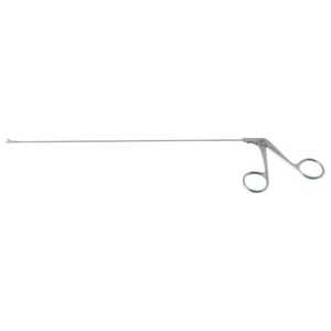 Feder-Ossoff micro laryngeal scissors working length 230mm curved left horizontal blades blunt tips ring handle – surgivalley (002211368)