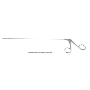 Feder-Ossoff micro laryngeal scissors working length 230mm curved right horizontal blades blunt tips ring handle – surgivalley (002211353)