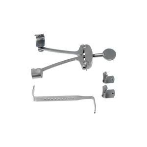 Henner 耳道内牵开器，4 1/2"，两个弯曲 13mm x 18mm 叶片，42mm 内部张开度，两个颞肌 6.0mm x 10.0mm 和 12 x 75.0mm 肌肉叶片 – surgivalley (005212380)