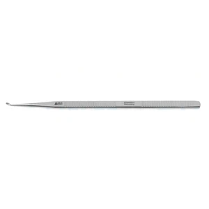 Hough stapes curette 5 5/8" straight shaft large angled 35º 2.25mm x 3.0mm cup serrated edge flat handle – surgivalley (008030115)
