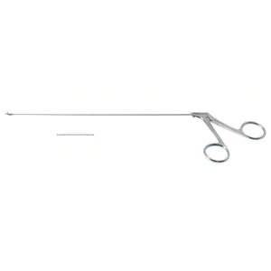 Kleinsasser-Healy micro laryngeal scissors working length 200mm, very delicate curved right blades sharp tips ring handle – surgivalley (002211442)