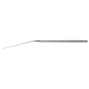 McGee oval window rasp 6 3/8" angled shaft straight large 0.7mm wide rasp round handle – surgivalley (013030022)
