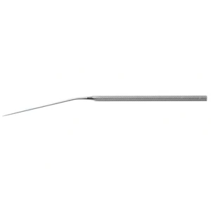 McGee oval window rasp 6 3/8" angled shaft straight small 0.4mm wide rasp round handle – surgivalley (013030023)