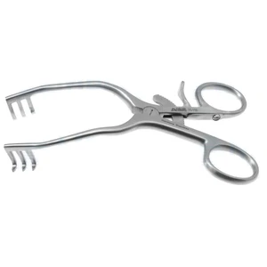 Schuknecht-Weitlaner 自留牵开器，5 1/4"，3x3 尖齿，长 14.0mm，张开度 55.0mm，带棘轮扣的环形手柄 – surgivalley (005212539)
