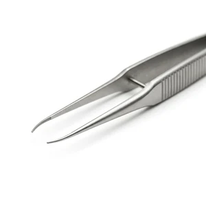 耳科镊 5 1/4" 工作长度 72.0mm，极精细 直型 0.9mm x 2.0mm 椭圆形杯状钳口 环柄 – surgivalley (001213184)