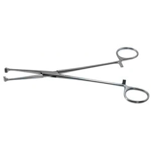 Allis Gewebepinzette 8" gerade atraumatische Backen, parallele Zahnung Ringgriff – surgivalley (001212074)