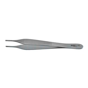 Brown-Adson-Gewebefasszange 4 3/4" gerade 9x9 Zähne flacher Griff – surgivalley (027210539)
