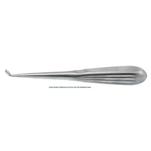 Brun (Spratt) bone curette 7" angled size #4/0, oval cup, brun handle – surgivalley (008211178)