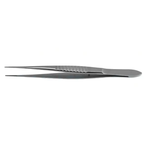 Verbandpinzette 5" extra empfindlich gerade gezahnte Branchen flacher Griff – surgivalley (001212355)