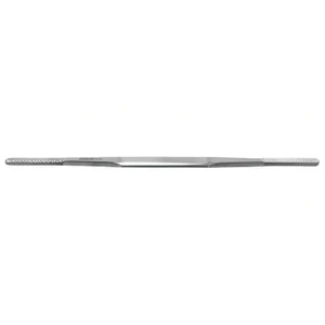 Fomon rasp 8 3/8" double-ended, backward cutting 7.5mm wide, one convex and one flat blade fine teeth flat handle – surgivalley (002211649)