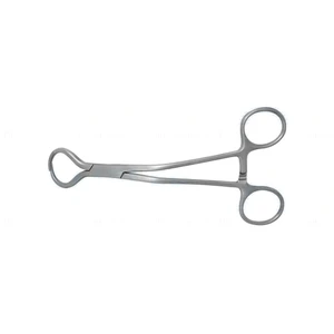 Lewin-Knochenhaltezange 6 3/4" abgewinkelte Schenkel gezahnte Maulteile Ringgriff mit Ratsche – surgivalley (001212138)
