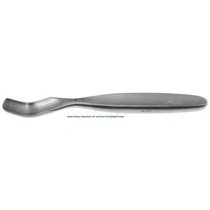 McGlamry metatarsal elevator 6 1/2" curved sharp 15.0mm wide blade flat handle – surgivalley (007210590)
